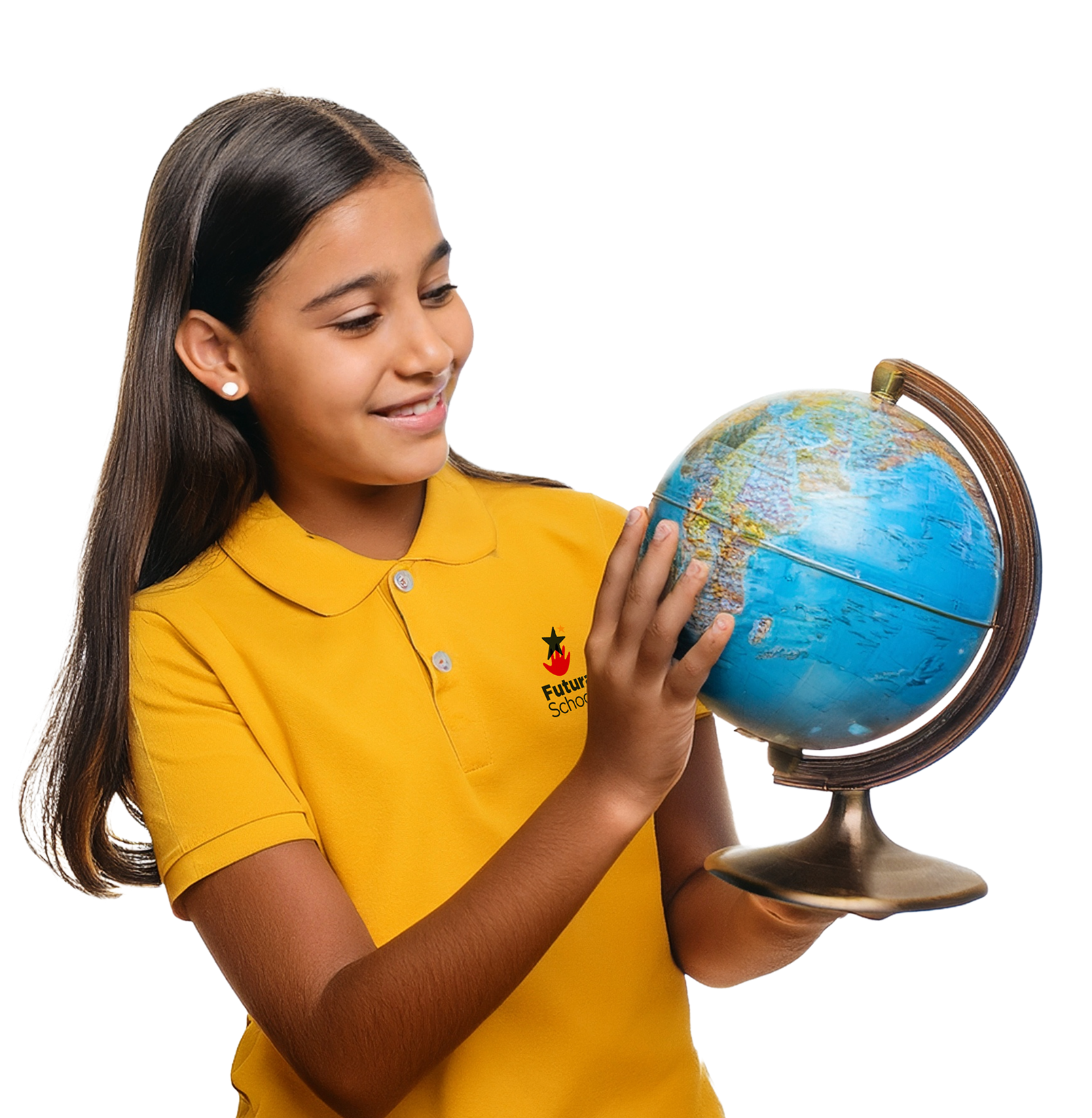 Viajes de intercambio - estudiante con globo terráqueo